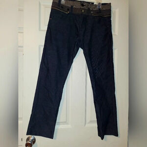 DESIGUAL The Happy Regular Fit Corduroy Pants Size 30 Zipper Plaid Skater Punk